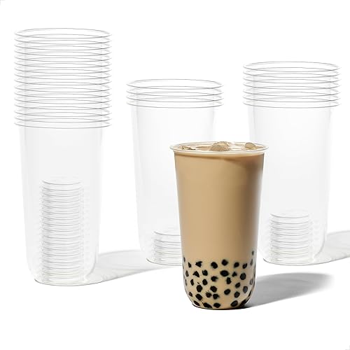 TOSSWARE NATURAL Arc - Vasos a base de plantas de 24 onzas Vasos alternativos de plástico para fiestas, despedidas de soltera, bodas Vasos fríos