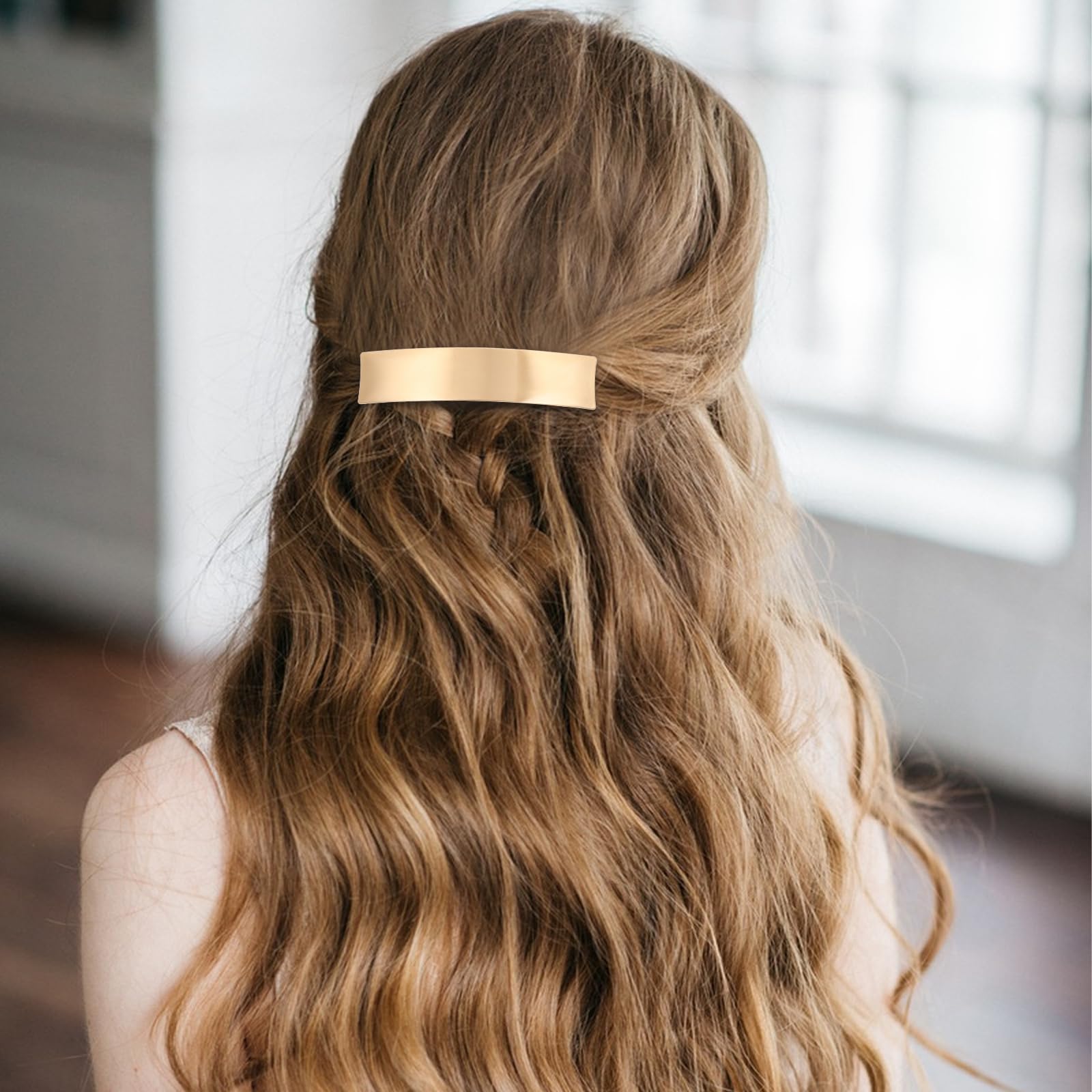 Gypsy Gold Hair Slide Ponytail Holder Pin Clip Amazon.com : 3 Pcs 1.6Inch Ponytail Holder Hair Clips Metal  main image 2