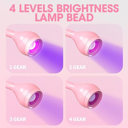 Miniatura 2 de Lámpara de uñas UV de 395 nm, 3 W, luz UV para uñas, cuello de cisne, lámpara de uñas LED con abrazadera para uñas de gel y curado ultravioleta, luz