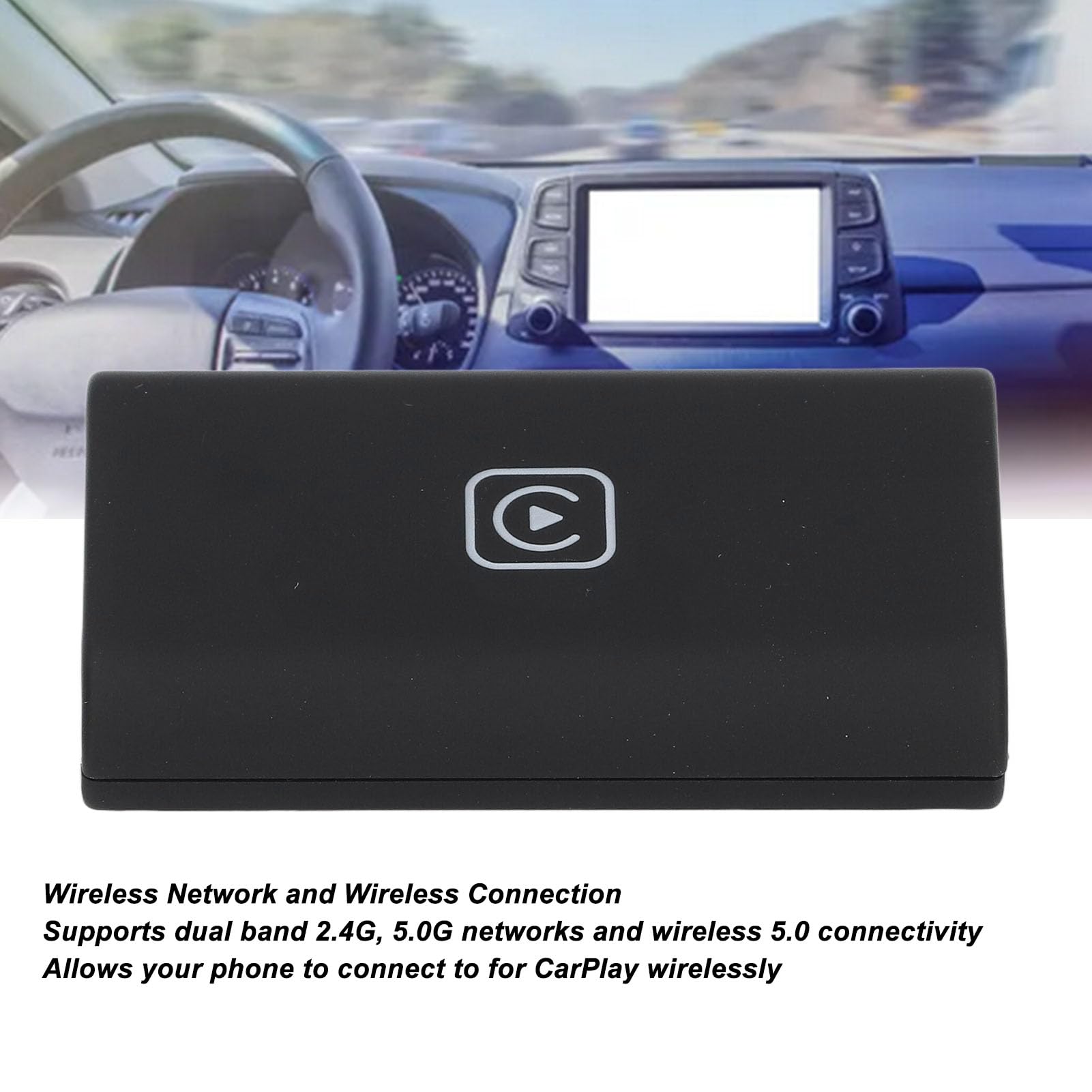 CHICIRIS Adaptador Inalámbrico Bluetooth para Coche 4 en 1 para y Auto Compatible con Conectividad de Doble Banda Portátil y Ligero