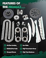 Vista 5 de SCITOO Kit de cadena de distribución para 2003 2004 NAPA90387S para Ford para Mustang para Lincoln Aviator Mercury Marauder 4.6L