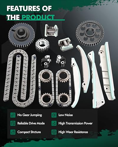 Miniatura 5 de SCITOO Kit de cadena de distribución para 2003 2004 NAPA90387S para Ford para Mustang para Lincoln Aviator Mercury Marauder 4.6L