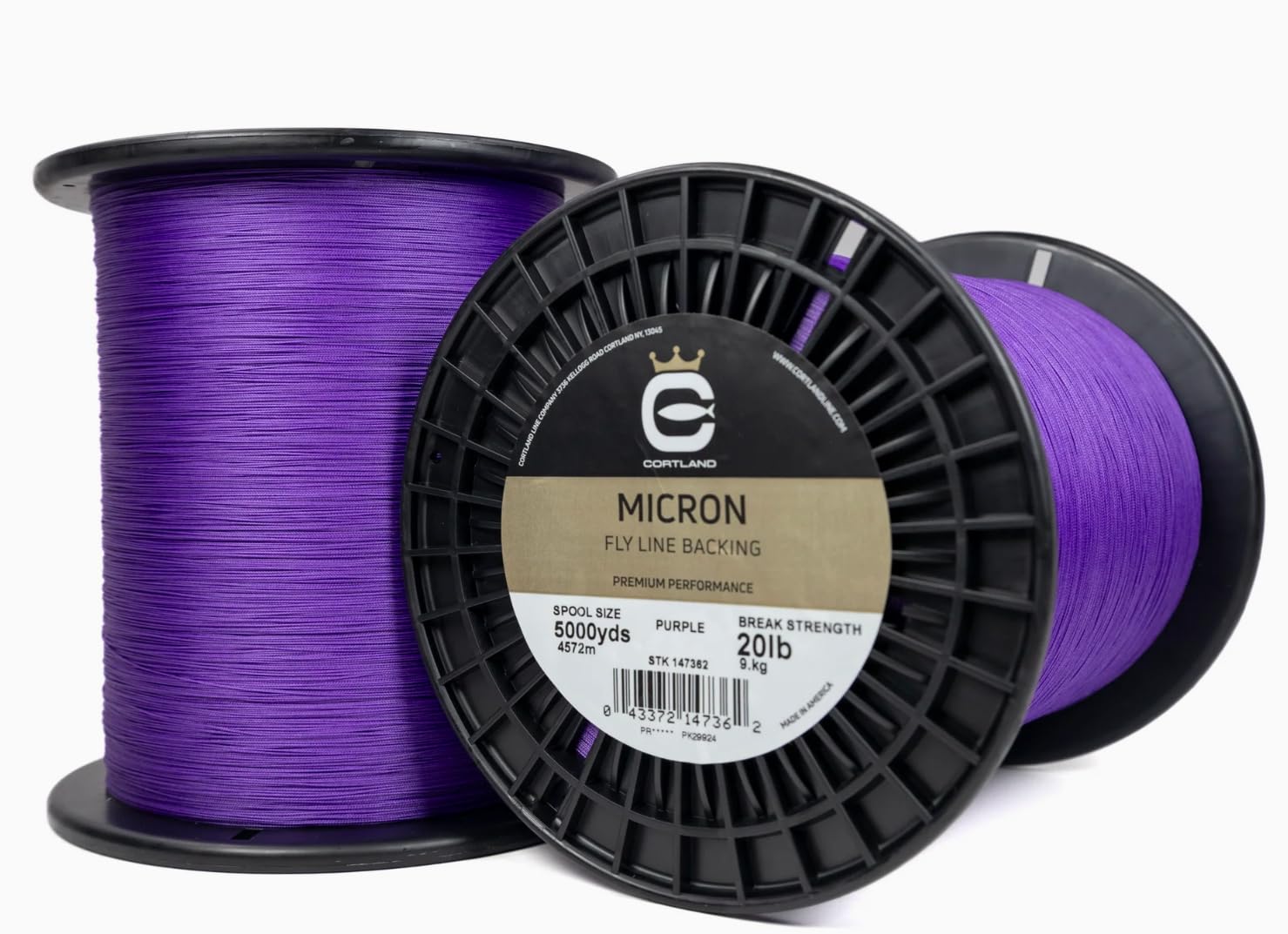 Cortland Micron Fly Line Backing - Purple (250yds, 30lb)