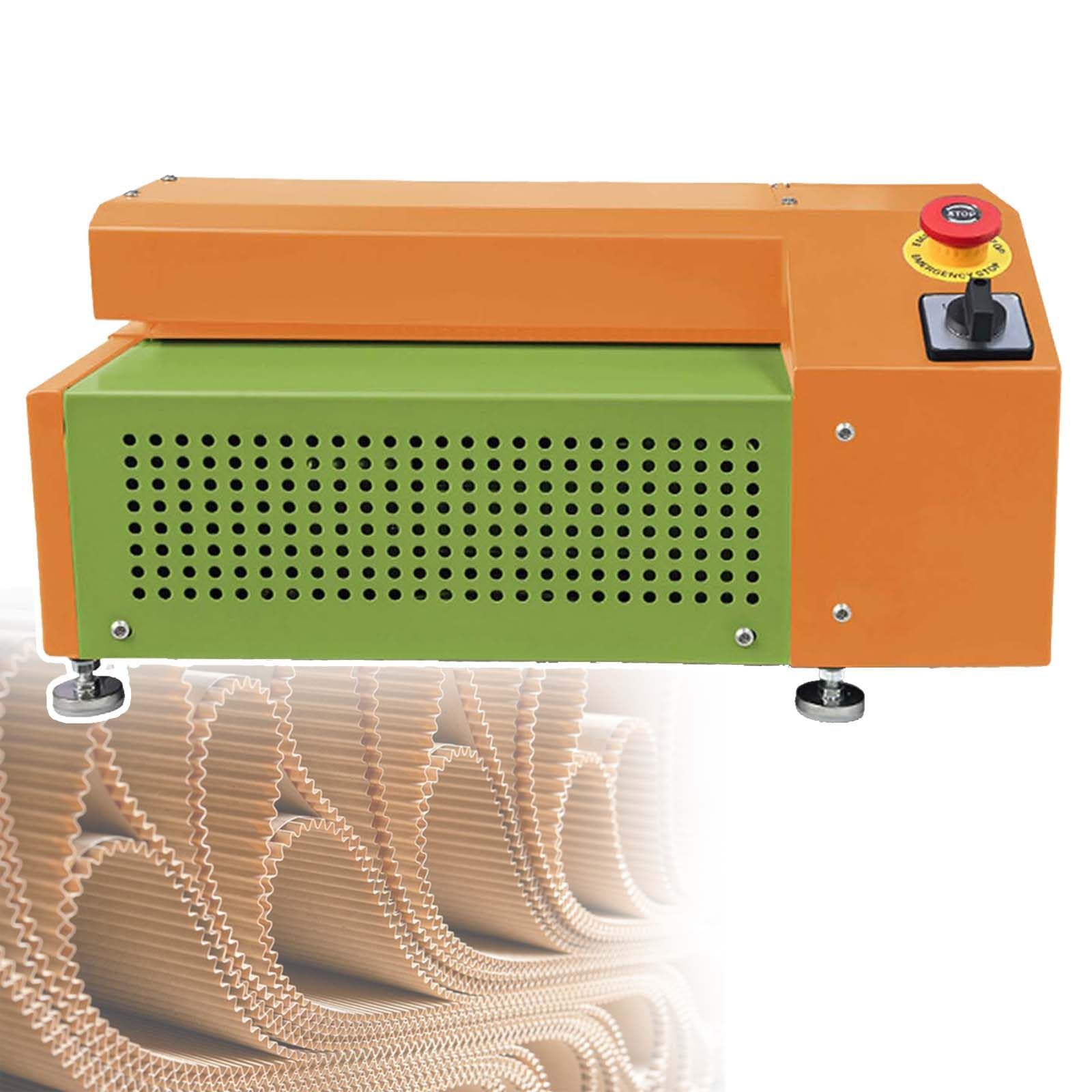 DPLWJPP Recyclable Corrugated Cutting Shredder Paper Cushioning Machine Cushioning Fragile Items with Forward Reverse Switch Cut Box Corrugated Board Cutting Green