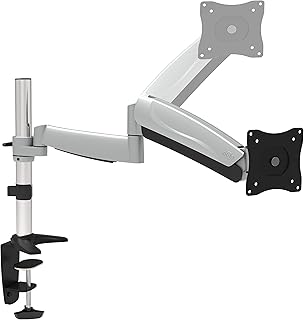 RICOO Stojak na monitor do monitora uchwyt do monitora wychylny (TS3011) uniwersalny do 13-32 cali (do 9 kg, VESA 100 x 100) podstawa biurkowa regulowana za pomocą sprężyny gazowej