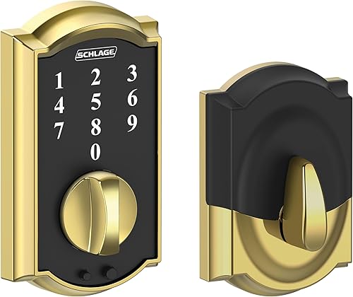 Miniatura 13 de Cerradura de seguridad táctil Schlage Camelot, BE375 CEN 619 Níquel satinado,Cromado brillante,Cromo satinado,Bronce Envejecido,Latón antiguo,Bright