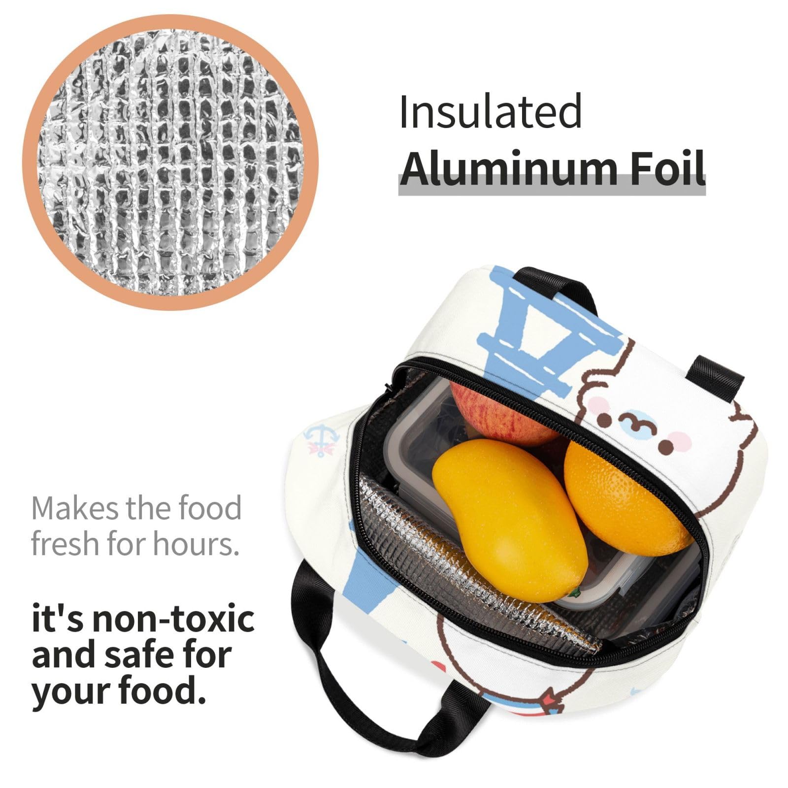 Amazon｜まめゴマ お弁当 お弁当袋 保温バッグ 昼食の包み おしゃれ  