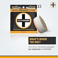 Vista 2 de SneakERASERS Instant Sneaker Cleaner Sponge, Effective Shoe Cleaning for White Sneakers, Tennis Shoes
