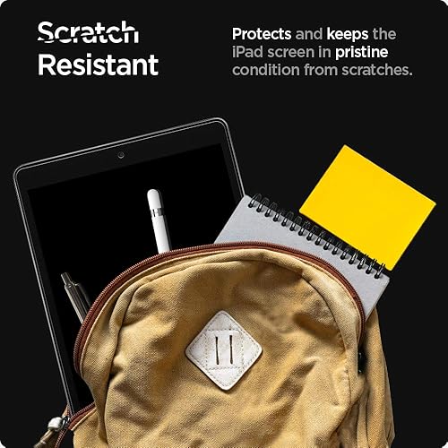 Miniatura 3 de Spigen Protector de pantalla de vidrio templado GlasTR Slim diseñado para iPad de 10.2 pulgadas (9 (2021)  8 (2020)  7 (2019) generación dureza 9H