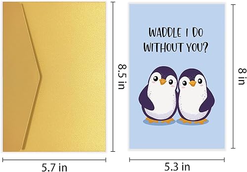 Miniatura 9 de Tarjeta de aniversario de un año entero para pareja, primera tarjeta de aniversario de boda para marido y esposa, dulce tarjeta de primer