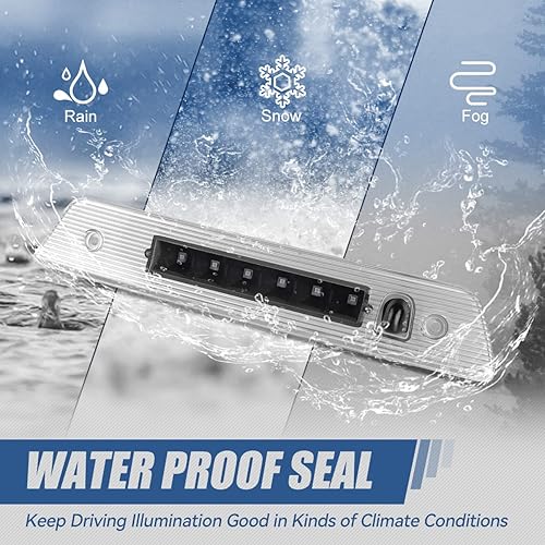 Miniatura 6 de Auto Dynasty Lámpara LED de luz de freno de montaje alto de tercera cola de carcasa negra compatible con Jeep Grand Cherokee WK 05-10