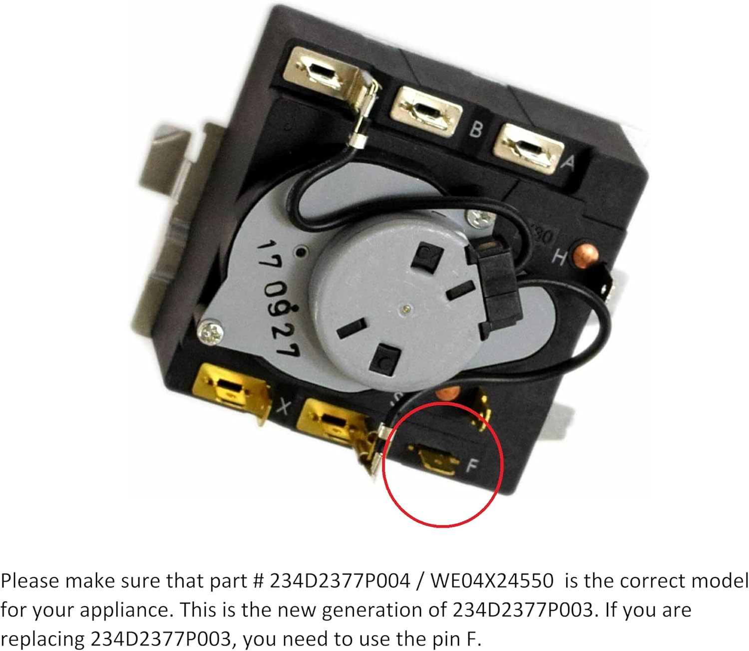 234D2377P004 234D2377P003 for GE Dryer Control Timer TMD14M30 TMD16M12