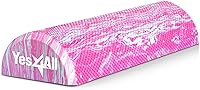 Vista 9 de Yes4All Rodillo de espuma firme de EVA para estiramiento, medio rodillo de espalda de yoga para masaje muscular para pilates, yoga, equilibrio