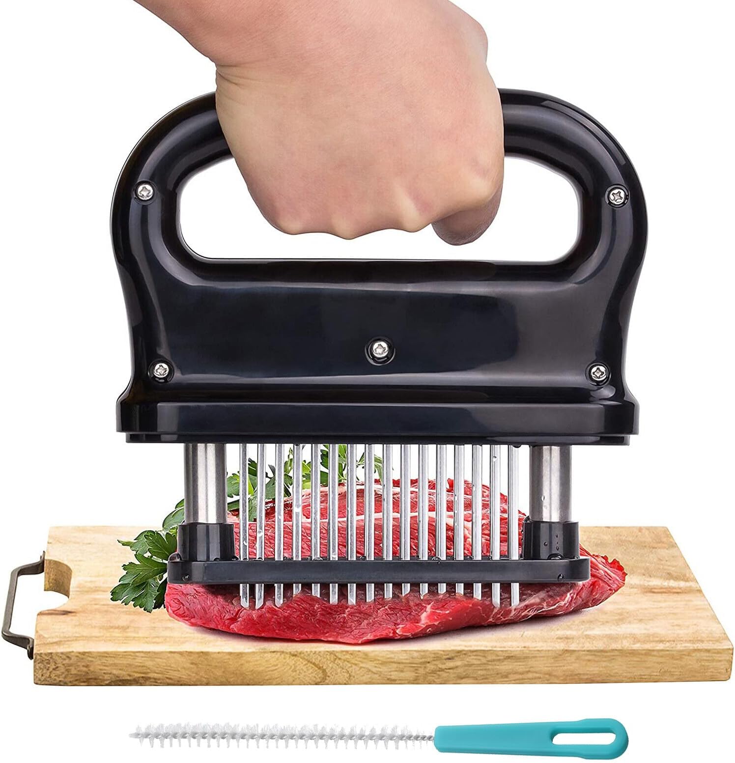 BESTYASH Fleischzartmacher Mit Nadelklingen - Für Rind, Hähnchen & Schweinefleisch