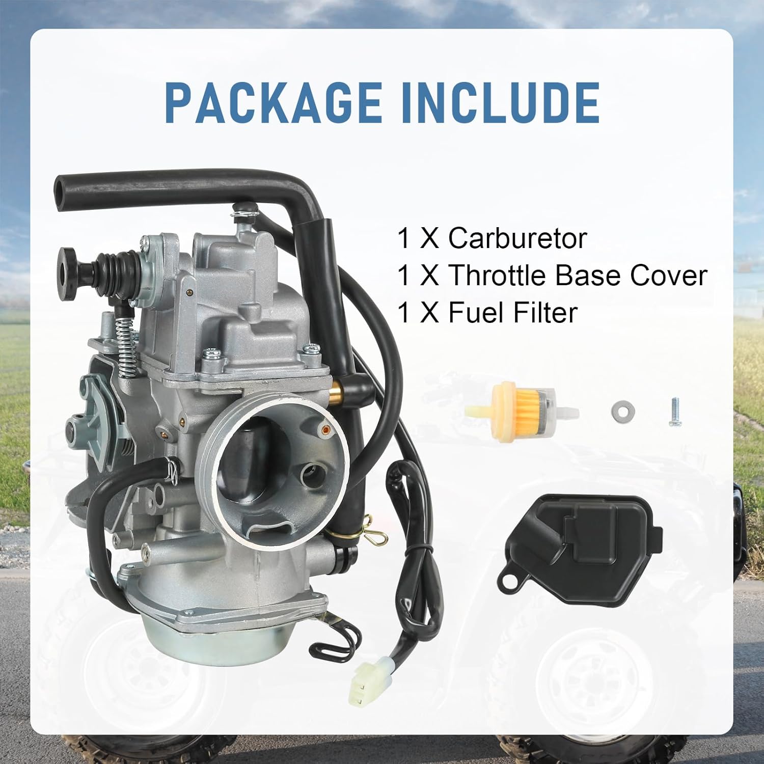 Carburetor Replacement For Honda Fourtrax Foreman TRX500 2005-2011 Rubicon TRX500 2001-2005, Replace 16100-HN2-013 16100-HN2-305