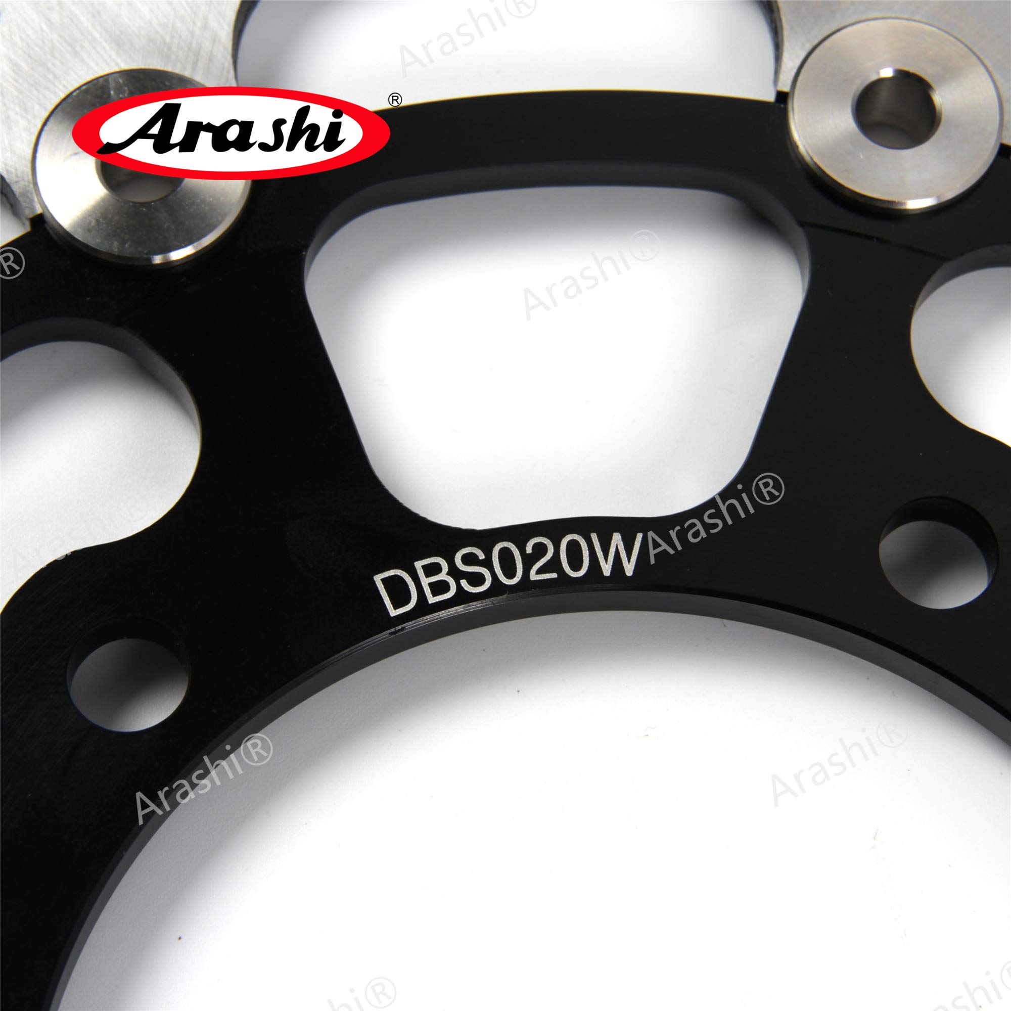 Arashi Disques de frein avant et arrière flottants pour Suzuki GSXR 1000 2005-2008 K5 K6 K7 K8, Noir