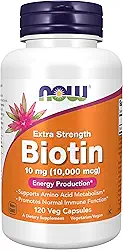 Biotina 10000mcg (120 Vcaps) Now Foods