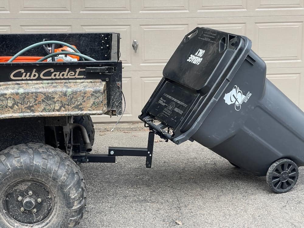 American-Made 8 Inches Receiver Extension for Garbage Hook Trash Can Carriers by Garbage Commander