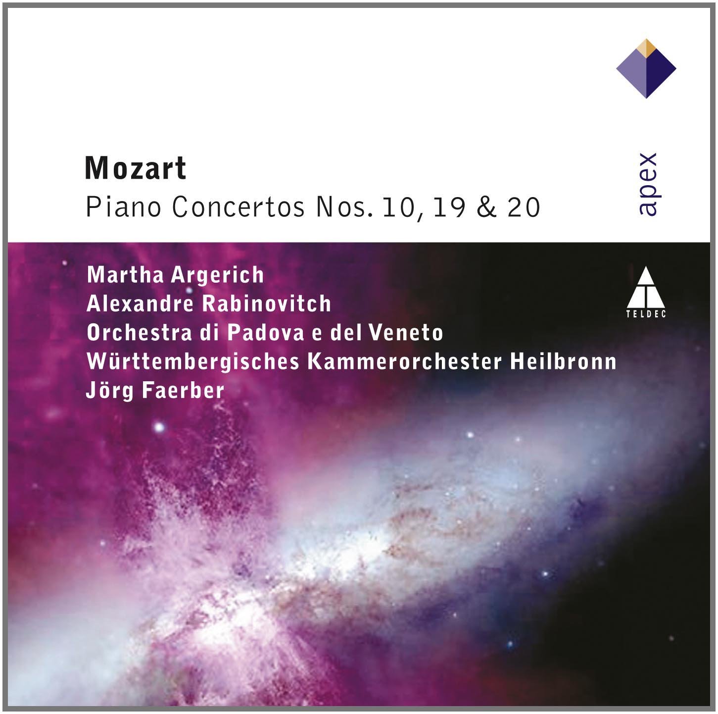 Mozart: Piano Concertos 10 & 19 & 20 [Audio CD] Various Artists