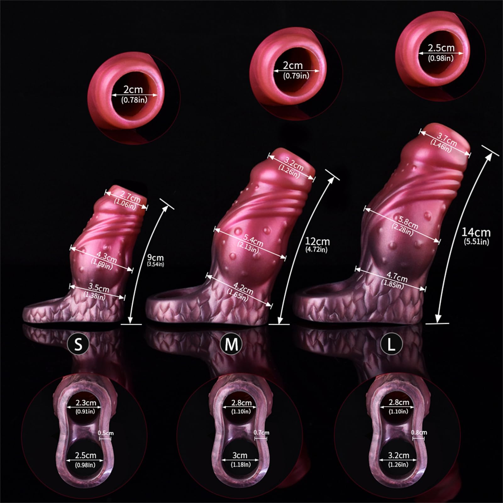 Manchon De Pénis Réutilisable, Épais Avec Anneau Testicule, En Silicone, Extension, Manchettes Pour Augmenter L'érection