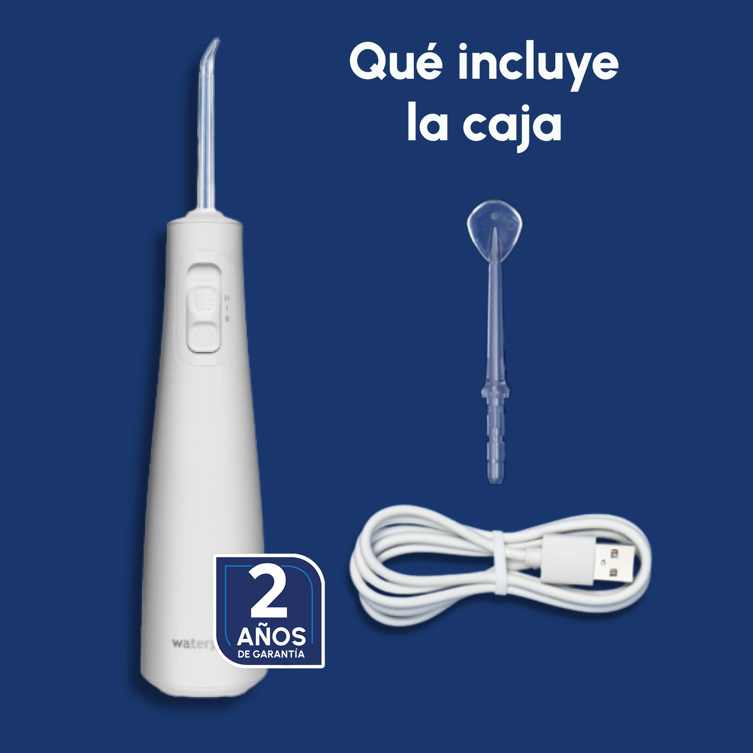 Waterpik Pulse Water Flosser Cordless, Water Flosser and Plaque Remover for Teeth, 2 x Water Floss Pressure Settings, 45 Seconds of Flossing, 2 x Tips Included