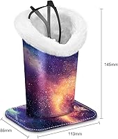 Vista 14 de Fintie Soporte para anteojos forrado de felpa con base magnética, estuche de cuero vegano prémium para lentes