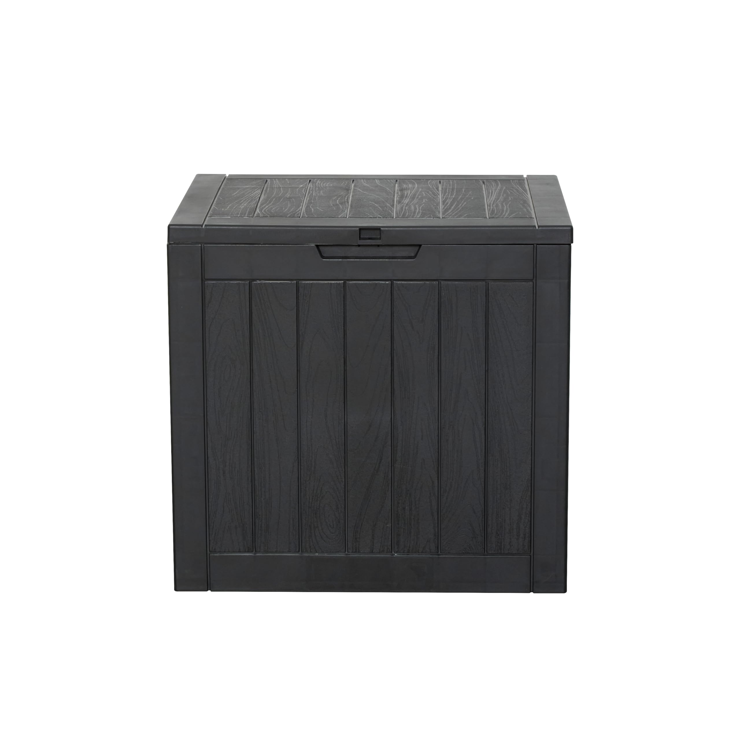 Koll Living Gartenbox Cubex 118 Liter Anthrazit Auflagenbox aus Kunststoff | Wetterfeste Kissenbox | Pflegeleichte Garten Aufbewahrungsbox | L56 x B43 x H53 cm