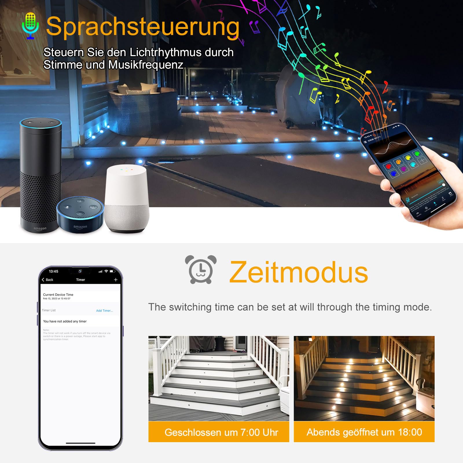 20er WIFI RGB Led Bodeneinbauleuchten Arbeitet mit Alexa,RGB LED Einbaustrahler DC12V Ø30mm 0.6W LED Boden WiFi Wireless Smart Phone