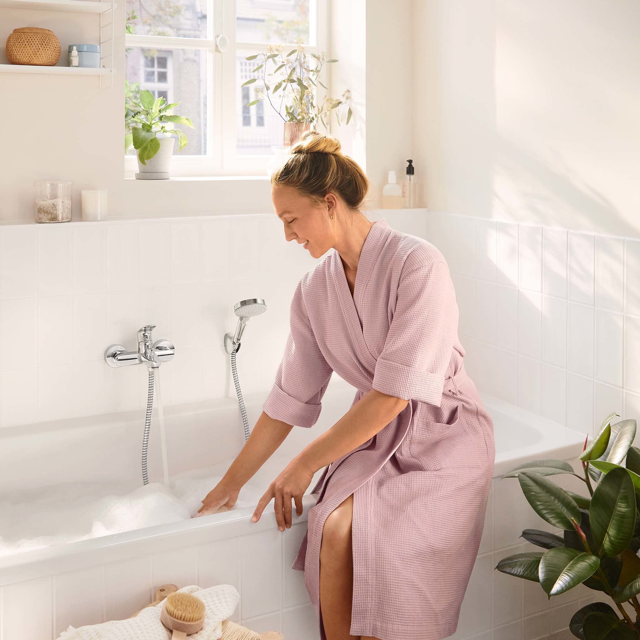 hansgrohe Rebris S Mezlador monomando de bañera visto, cromo, 72440000