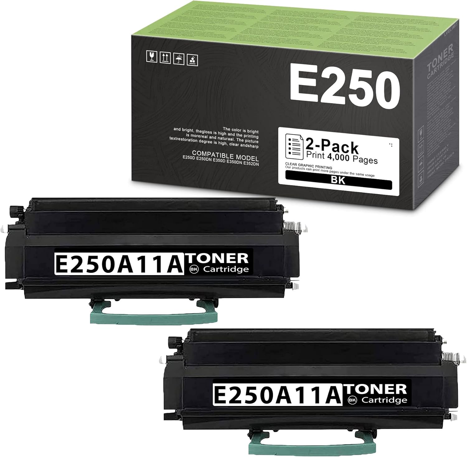 LVELIMIT Compatible 2 Pack E250 E250A11A Toner Cartridge