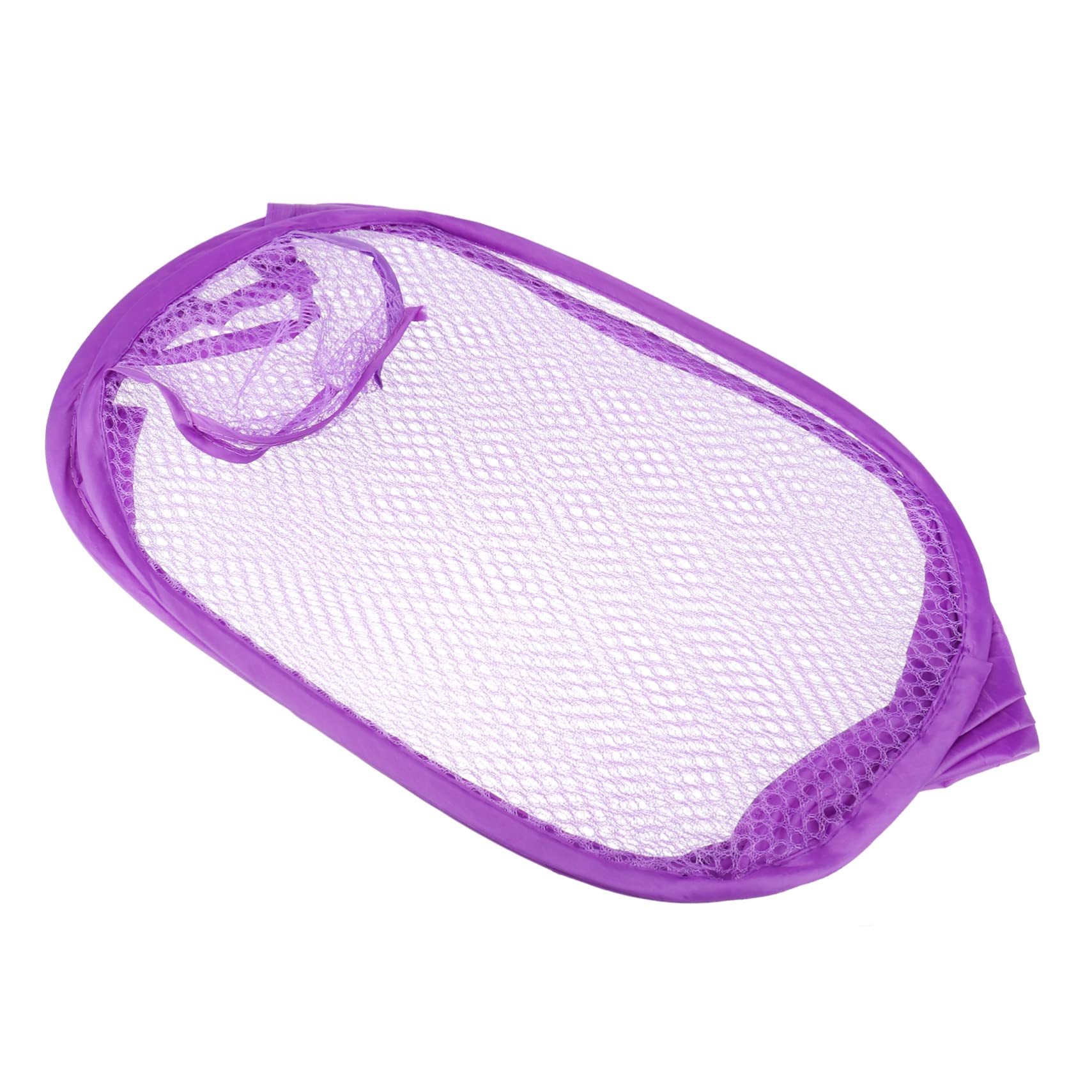 Unomor College Dorm Laundry Basket Purple Foldable Laundry Hamper Side Pocket