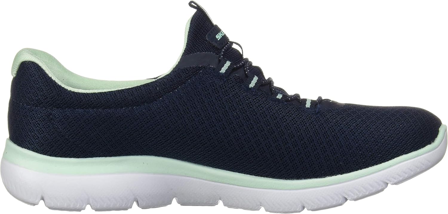 Skechers Women's Summits Sneaker 5 Navy/Aqua