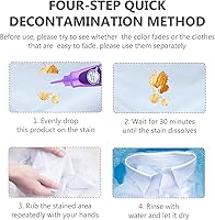Vista 4 de Removedor de manchas de ropa de lavandería, protector de manchas de camisa blanca, removedor de aceite, removedor de manchas de cuello (4.1 fl oz)