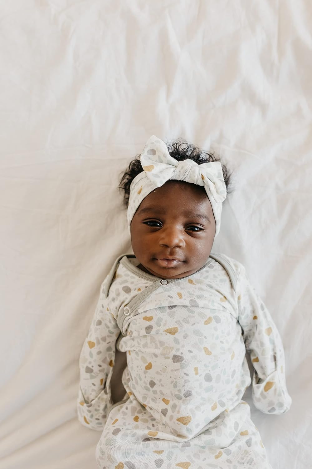 Copper Pearl Baby Bows: Stylish Headbands for Baby Girls, Premium Soft and Stretchy Baby Headbands, Perfect for Newborns, Trendy Designs - Arlo