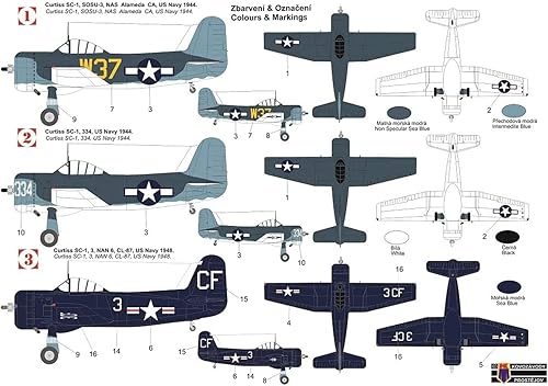Miniatura 3 de KP model KPM0376 172 US Army Curtis SC-1 Seahawk Modelo de pista y campo
