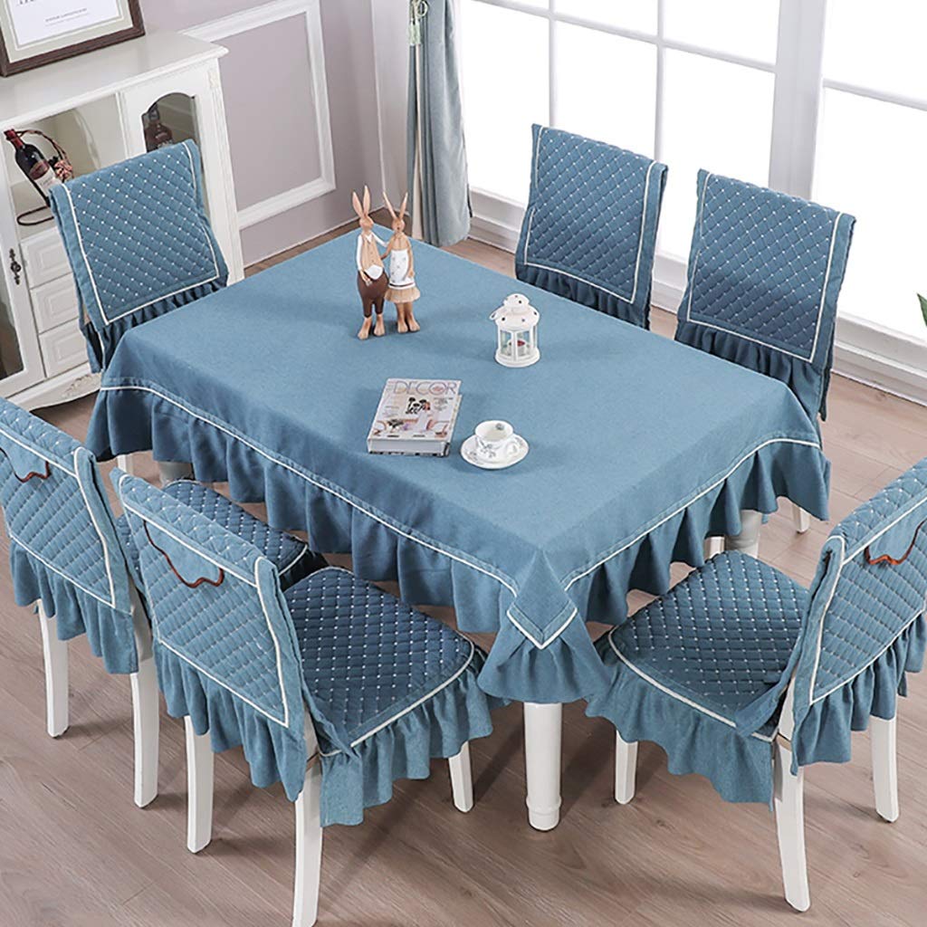 Nappe de table en lin de coton anti-rayures pour cuisine et pack coussins de soutien dos