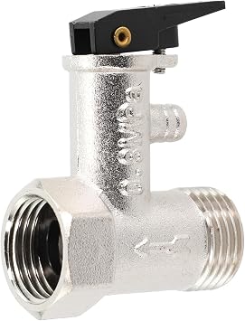 Electric Water Heater Check Valve, Boiler Security Pressure Relief Valve, Adjustable Brass Pressure Relief Valve 1/2Inch Threads