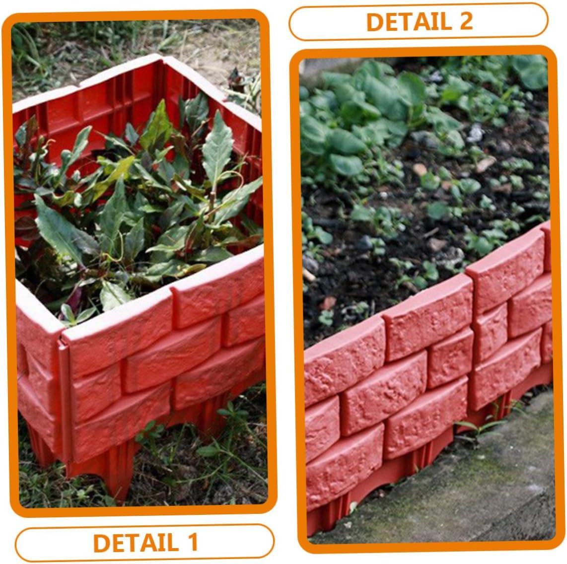 4pcs Garden Fencing Barrier Plastic Decorative Fence Partition Edging Landscape Decor Garden Decor for Patio