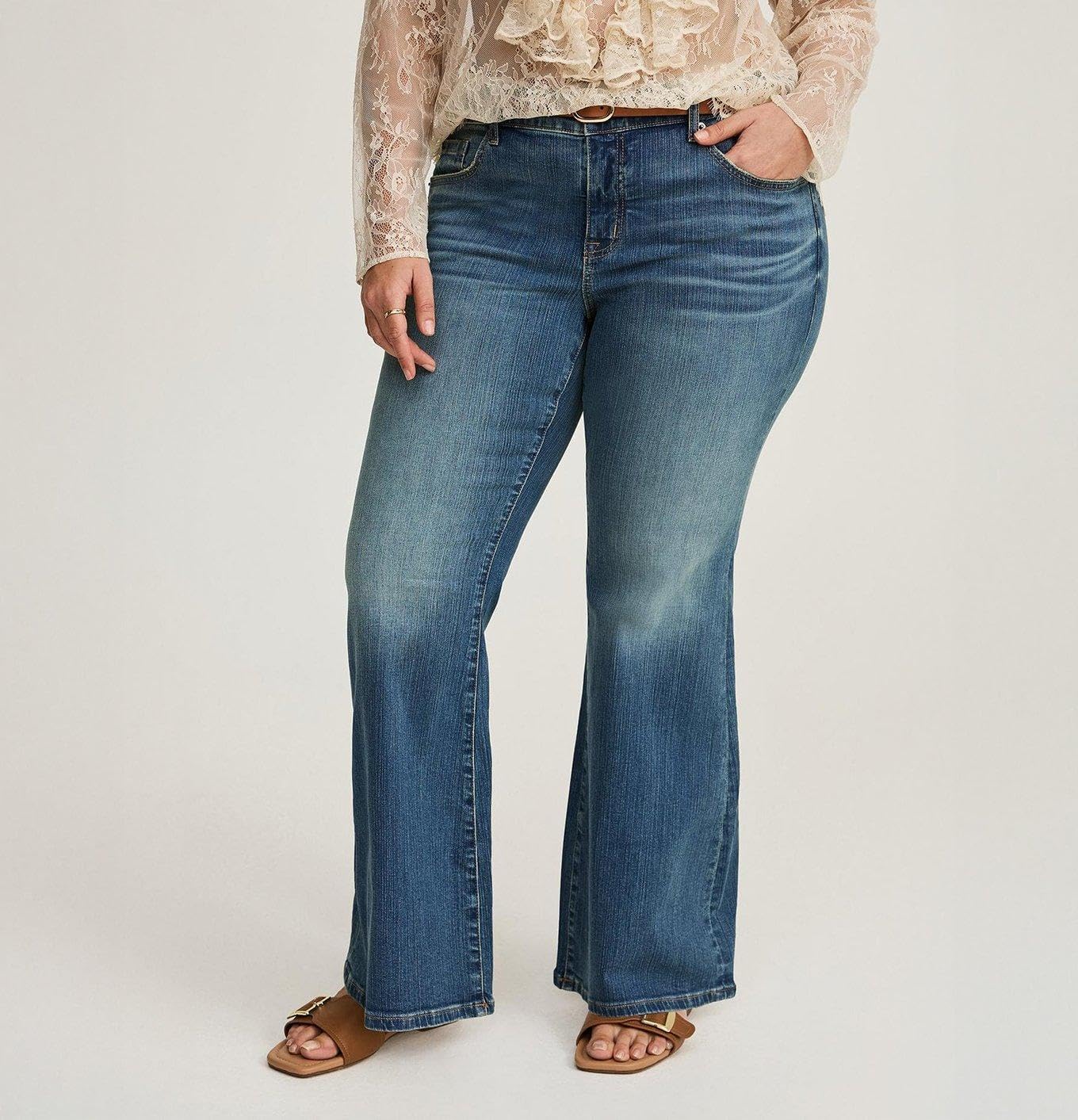Torrid Women's Plus Size Perfect Mid-Rise Flare Jean - Image 2