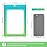 100 Pcs Resealable Mylar Bags, Gradient Color Food Storage Bags, Zip Bag Foil Bags Packaging Pouch for Food Storage, Sample, Small Business (Blue Green, 5.9 X 8.6 Inch)
