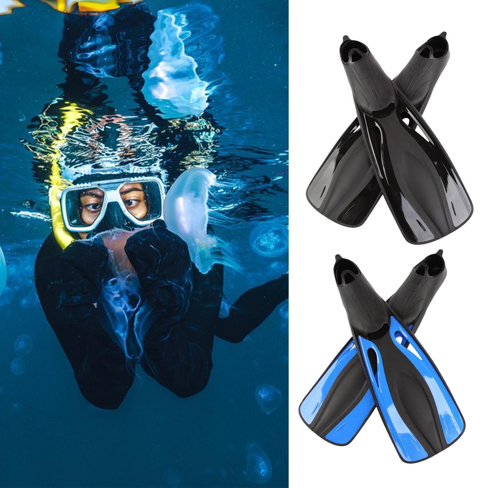 Pinne da snorkeling – Propel attraverso l'acqua con la massima efficienza, pinne regolabili per immersioni, attrezzatura professionale per allenamento | per adulti e uomini, spiaggia, piscina, mare