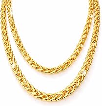 Costumed 80s 90s gold chain, curb chain approx. 50 cm, gold chain as rapper, gangster, carnival accessory