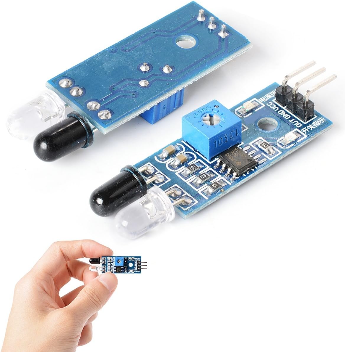 IR Infrared Obstacle Avoidance Sensor Module for Arduino Smart Car Robot, and other Development Environments Rbtmkr
