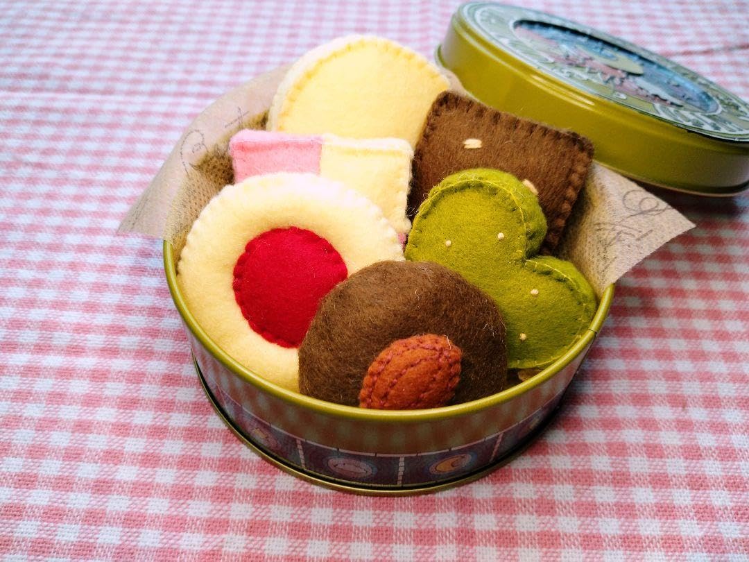 Amazon | フェルトおままごと クッキー屋さん♪選べるクッキー6枚
