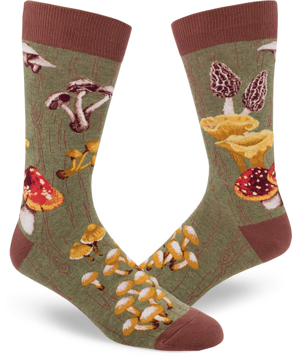 ModSocksMen's Mushroom Crew Socks in Heather
