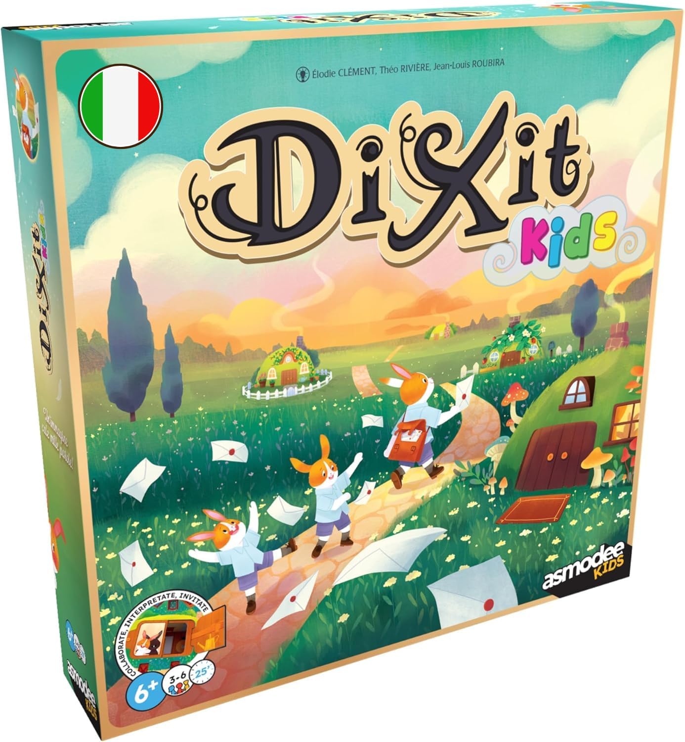 Asmodee Kids Dixit Kids Imagination and Fantasy Table Game for Children and The Whole Family, Illustrated Game Cards, 3-6 Players, 6+ Years, 25 Min, Italian Edition
