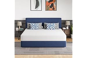 FDW Gel Memory Foam King Mattress 10 Inch - Medium Firm Mattresses...