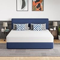 Vista 12 de FDW - Colchón de 6/8/10/12 pulgadas de espuma viscoelástica de gel para dormir fresco y alivio de la presión, firmeza media, certificación