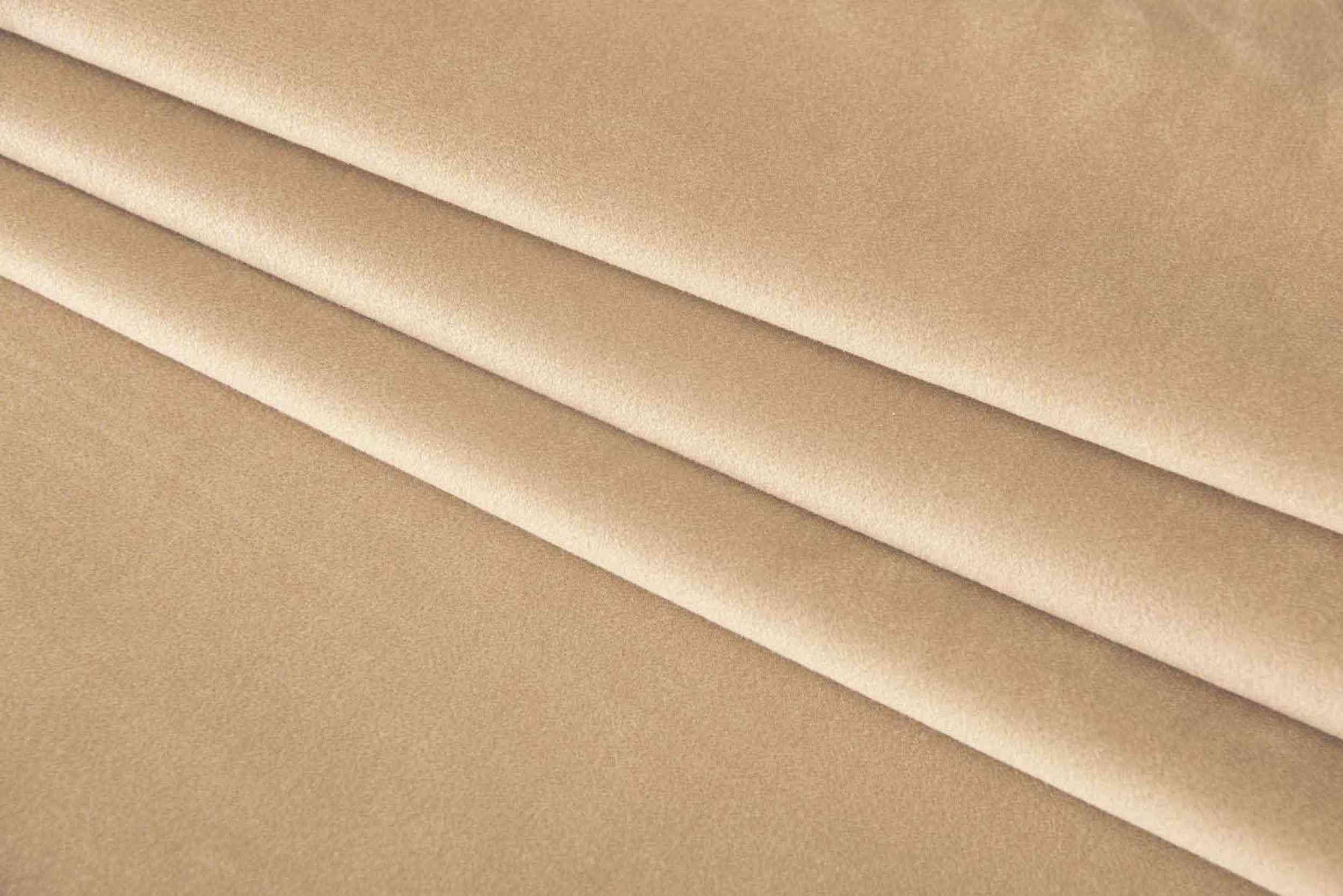 Gardinenbox Verdunkelung Vorhang »Milano« Samt Blickdicht Schlaufenband Tunneldurchzug Blackout Bügelband kürzbar Sand 2 Stück HxB 280x135 cm, 20357