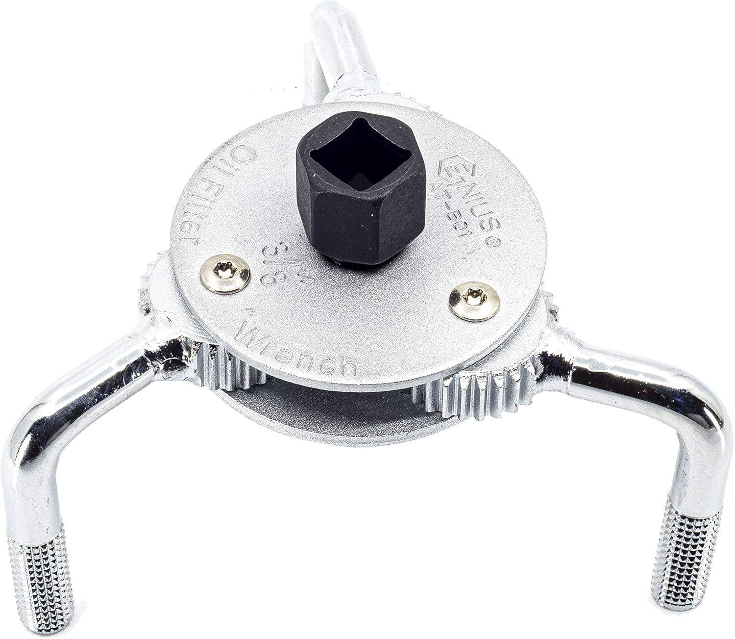 Tools 3/8" Dr. Three-Legged Adjustable Metal Oil Filter Wrench 3" - 5" Filter Size Capacity - AT-B01